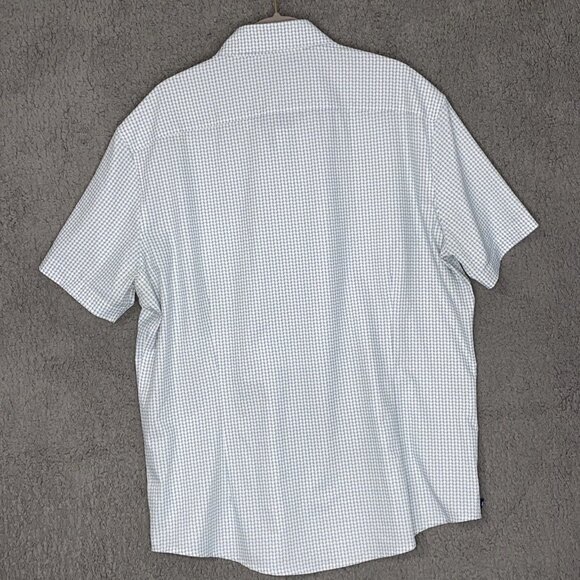 Mizzen + Main Leeward   Mens XL Polka Dot Shirt  Trim Fit Stretch - Picture 2 of 10